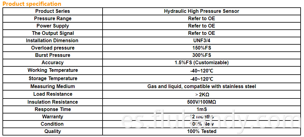 HM5406 Arduino hydraulic pressure sensor